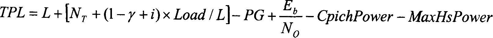 Power control method of physical channel mapped by high speed descending sharing channel