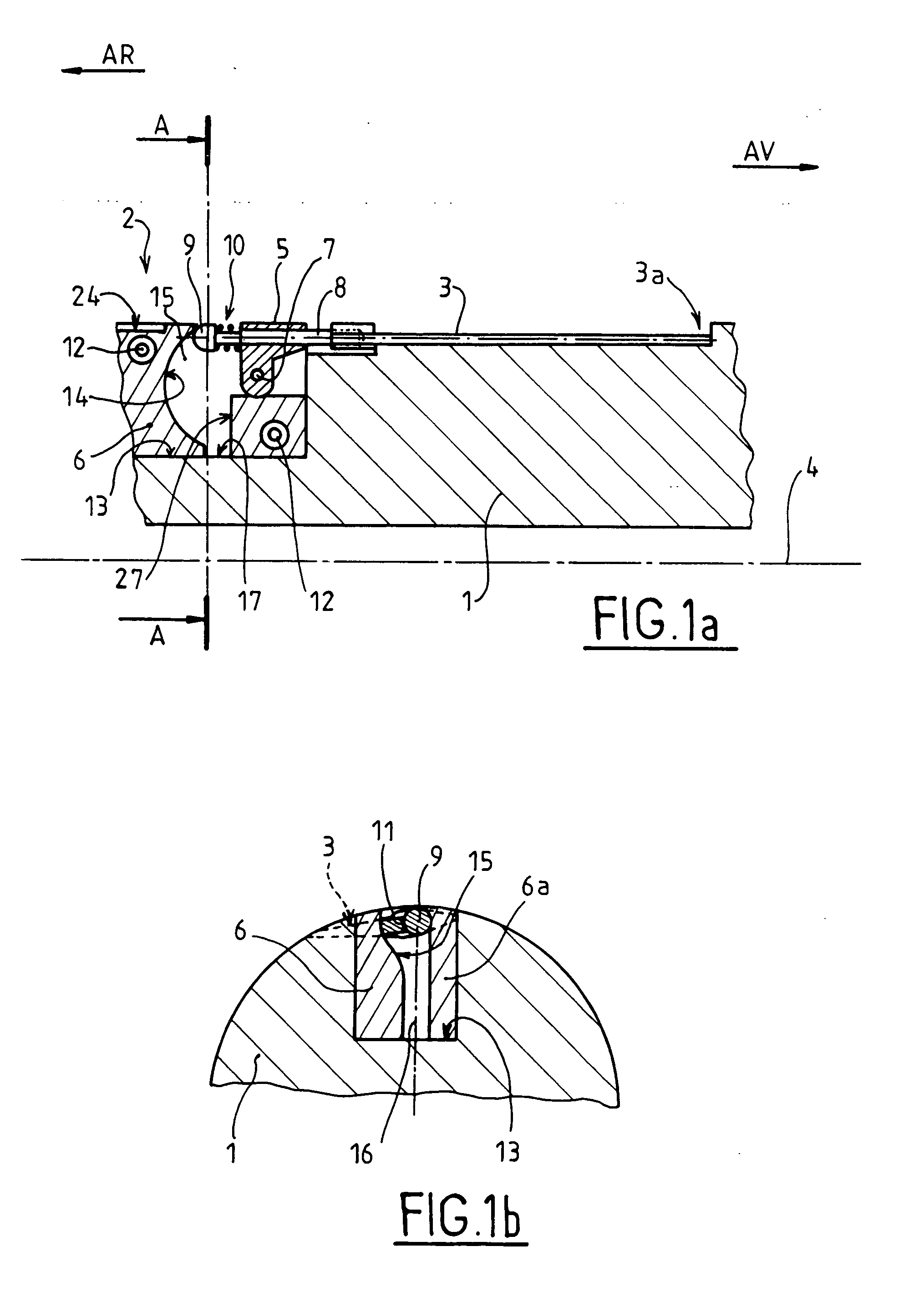 Deployment device for a fin