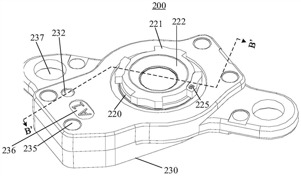 Under-screen biometric feature recognition device and electronic equipment