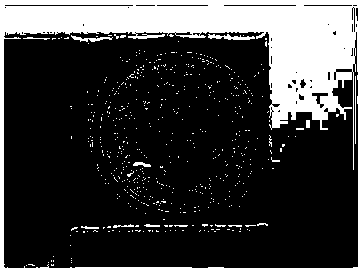 Metal patterned transparent photosensitive polyimide film, and preparation method and application thereof