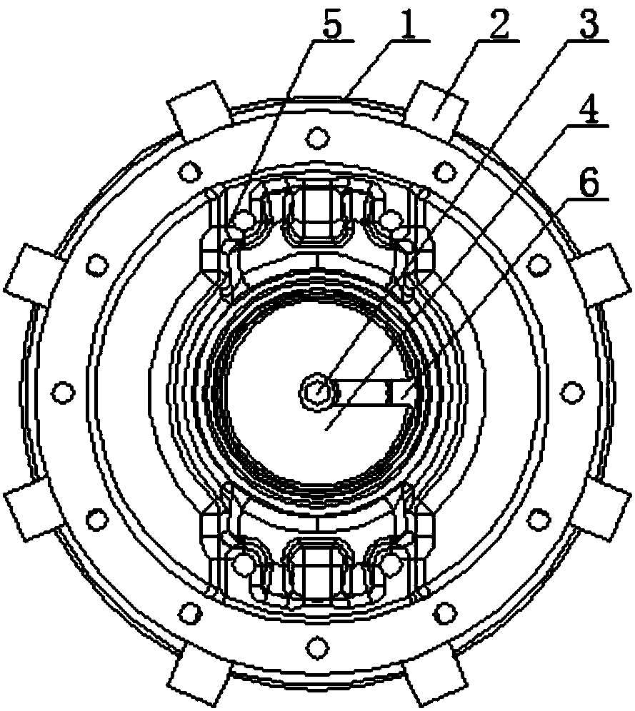 Fast locking device special for spline connection disc