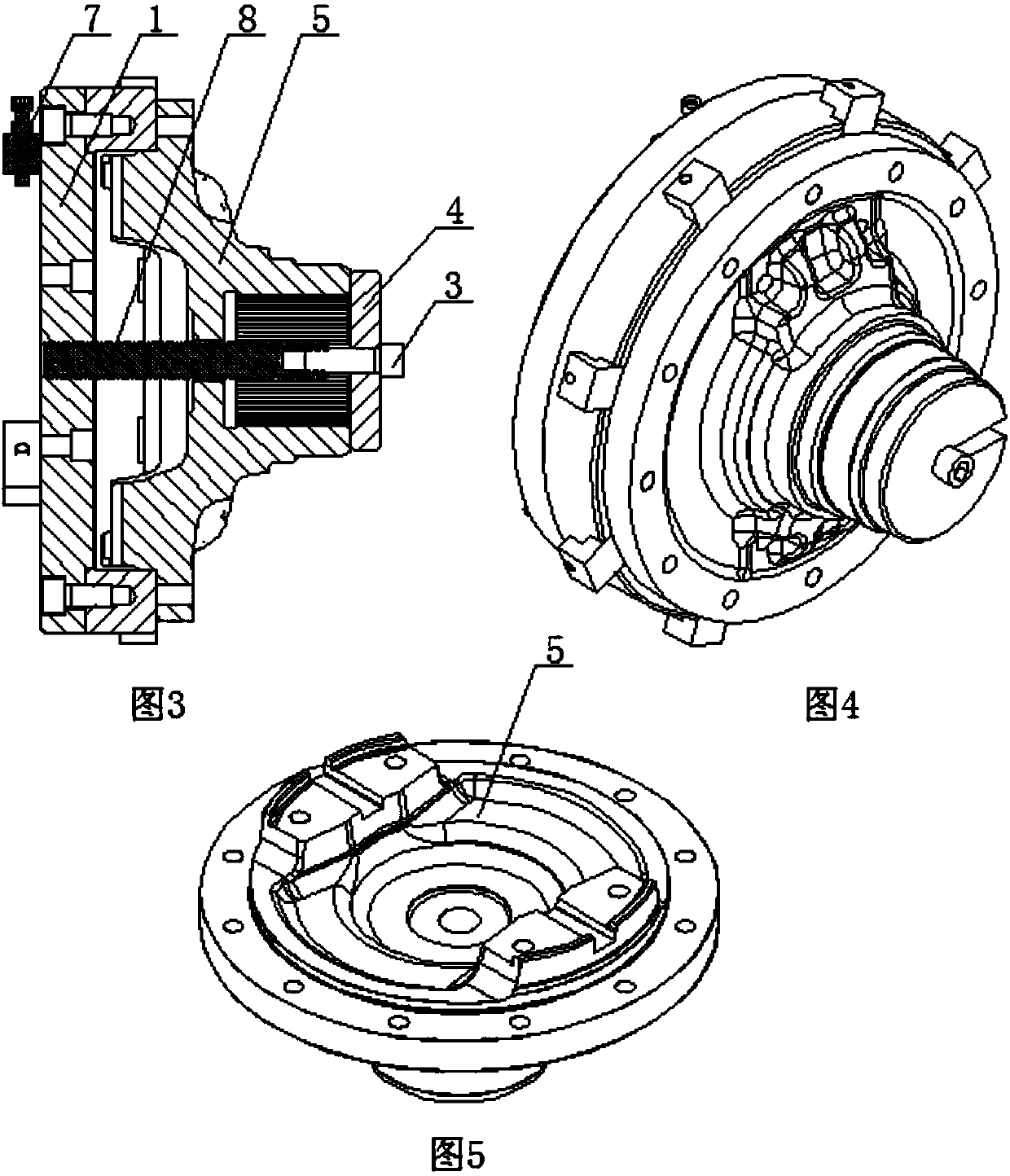 Fast locking device special for spline connection disc