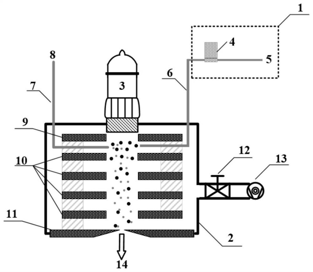 Method for realizing efficient detection of formaldehyde with assistance of reagent ions