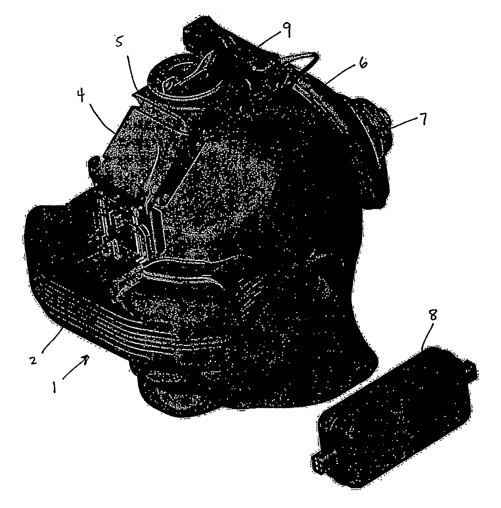 Lightweight head mounted display with multiple adjustments