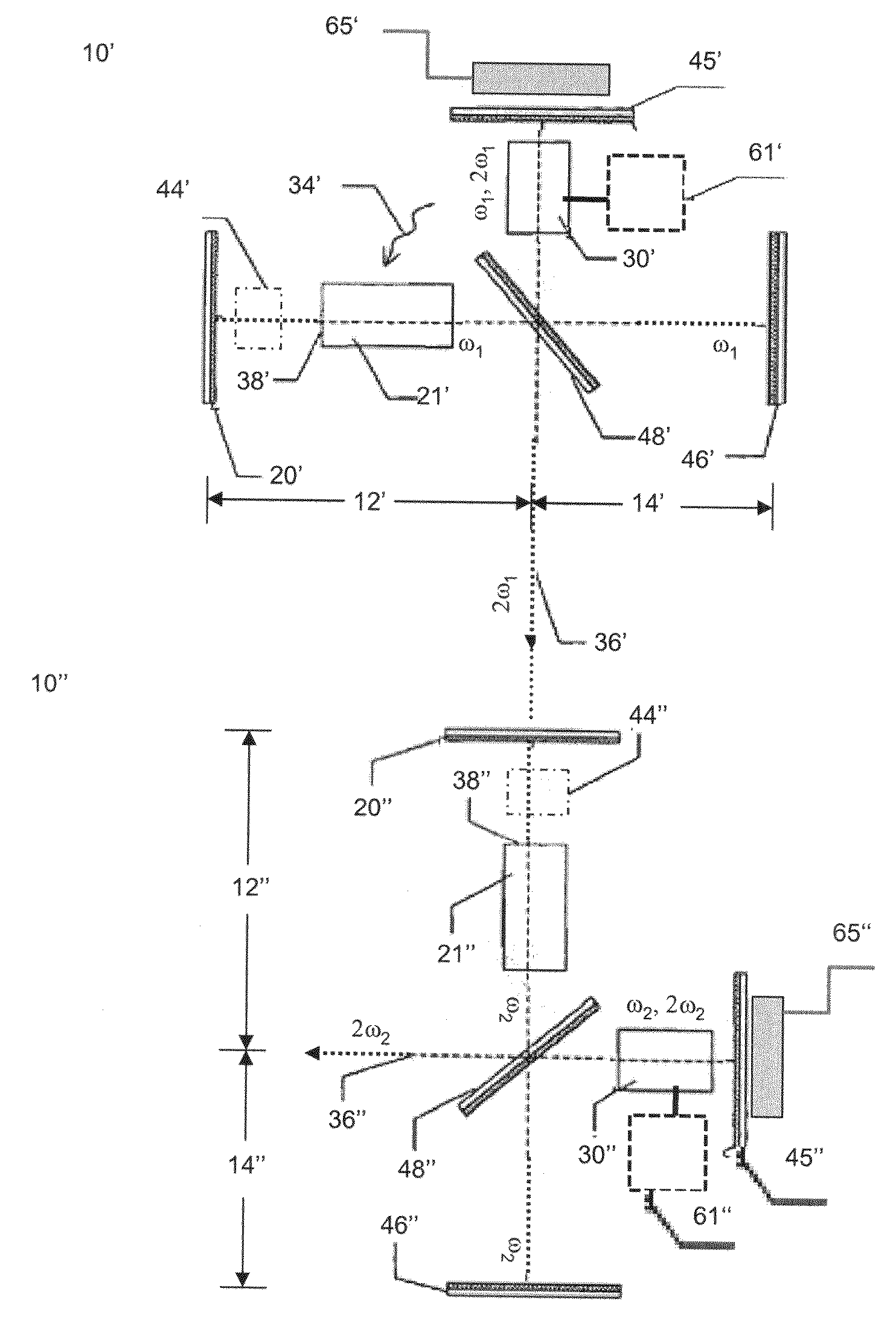 UV light generation by frequency conversion of radiation of a ruby laser pumped with a second harmonic of a solid-state laser