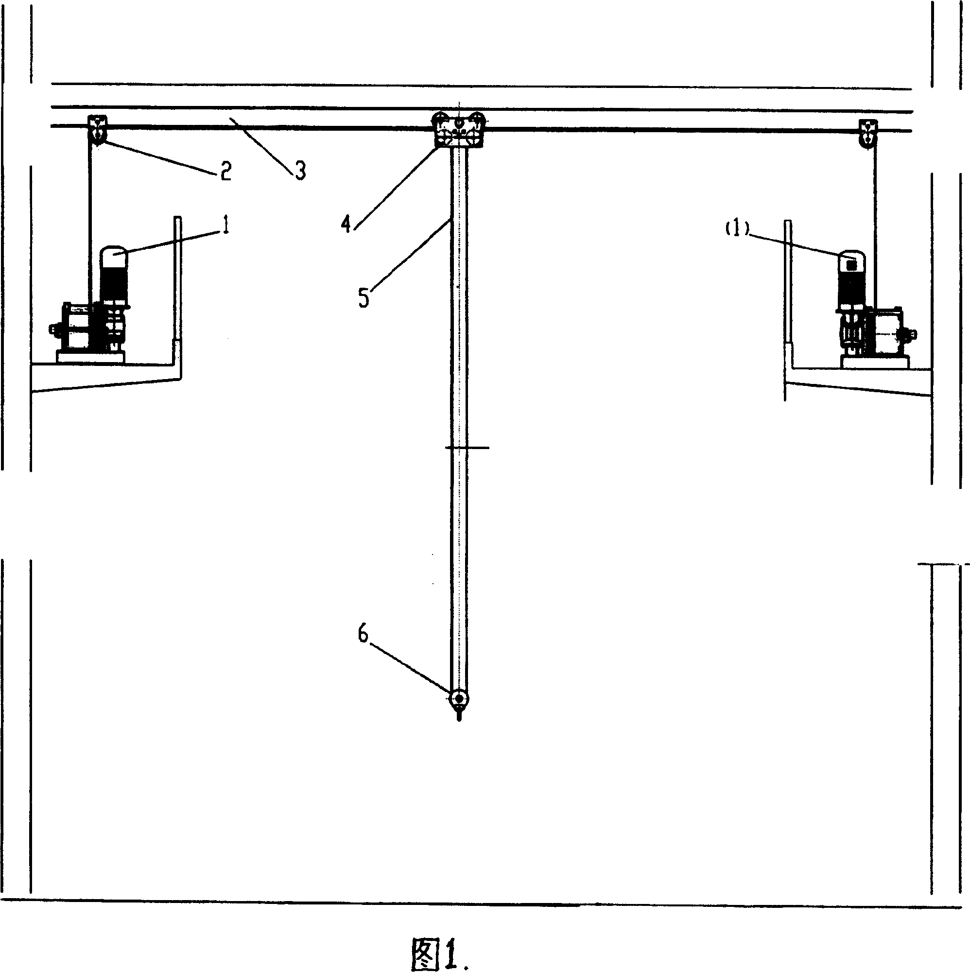 Lift tanslation driving system of stage manned frame