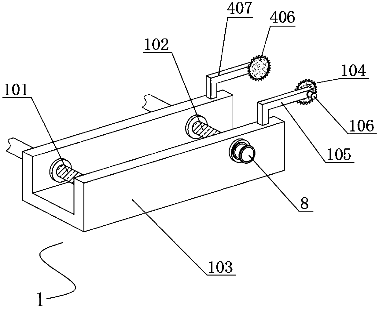 Self-propelled rust-removal grinding device for rail maintenance and with dust removal function