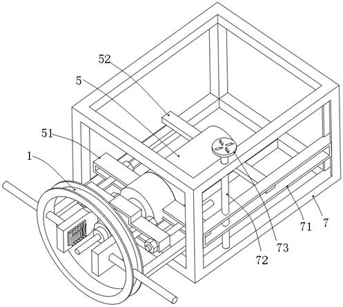 Motor belt pulley pulling device