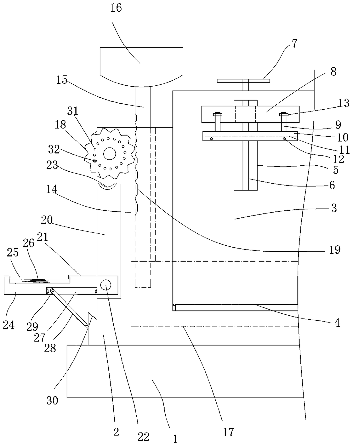 Novel supporting frame device for television