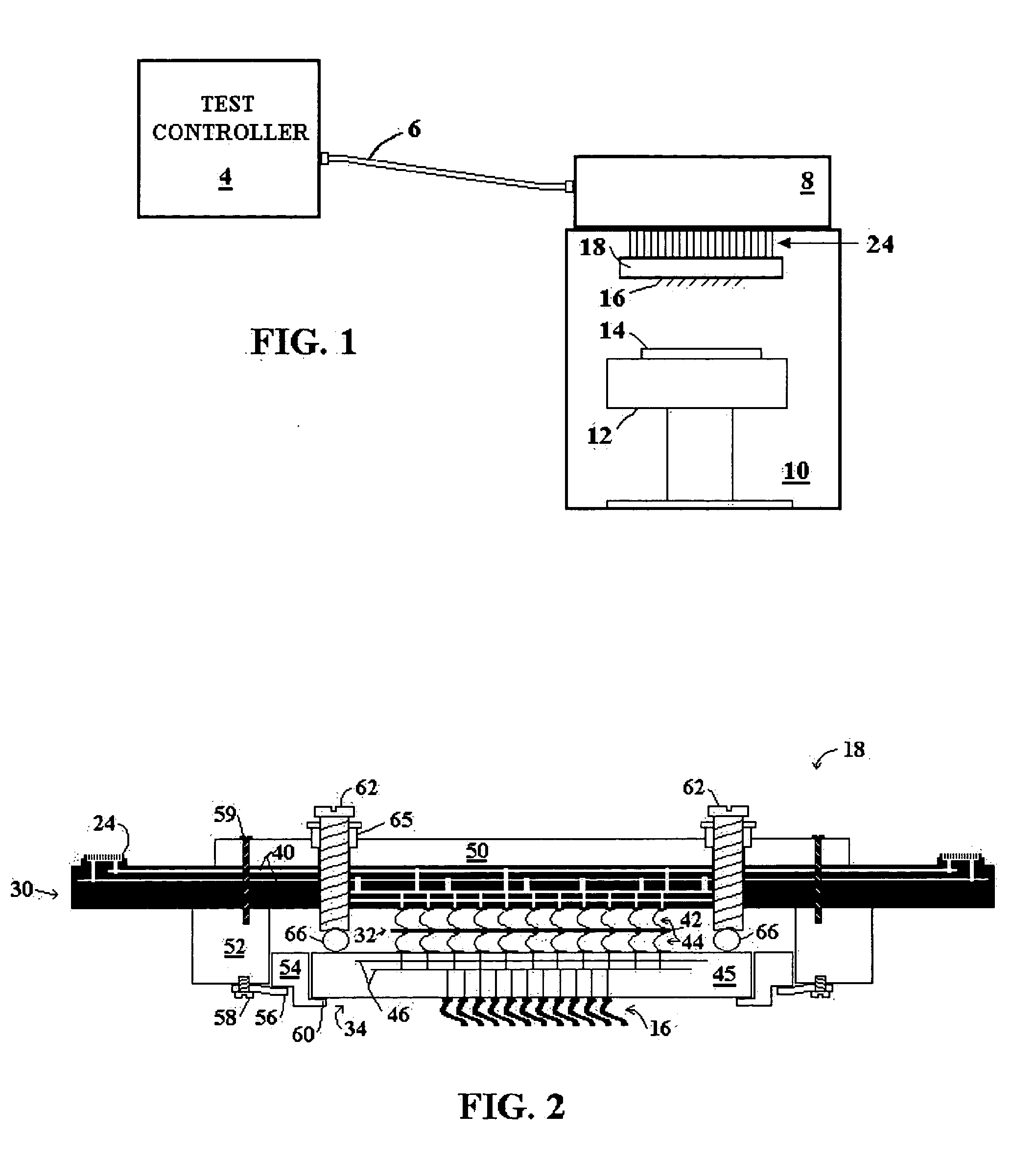 Mechanically reconfigurable vertical tester interface for IC probing