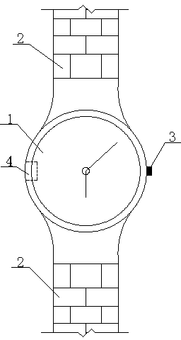 Charging wrist watch