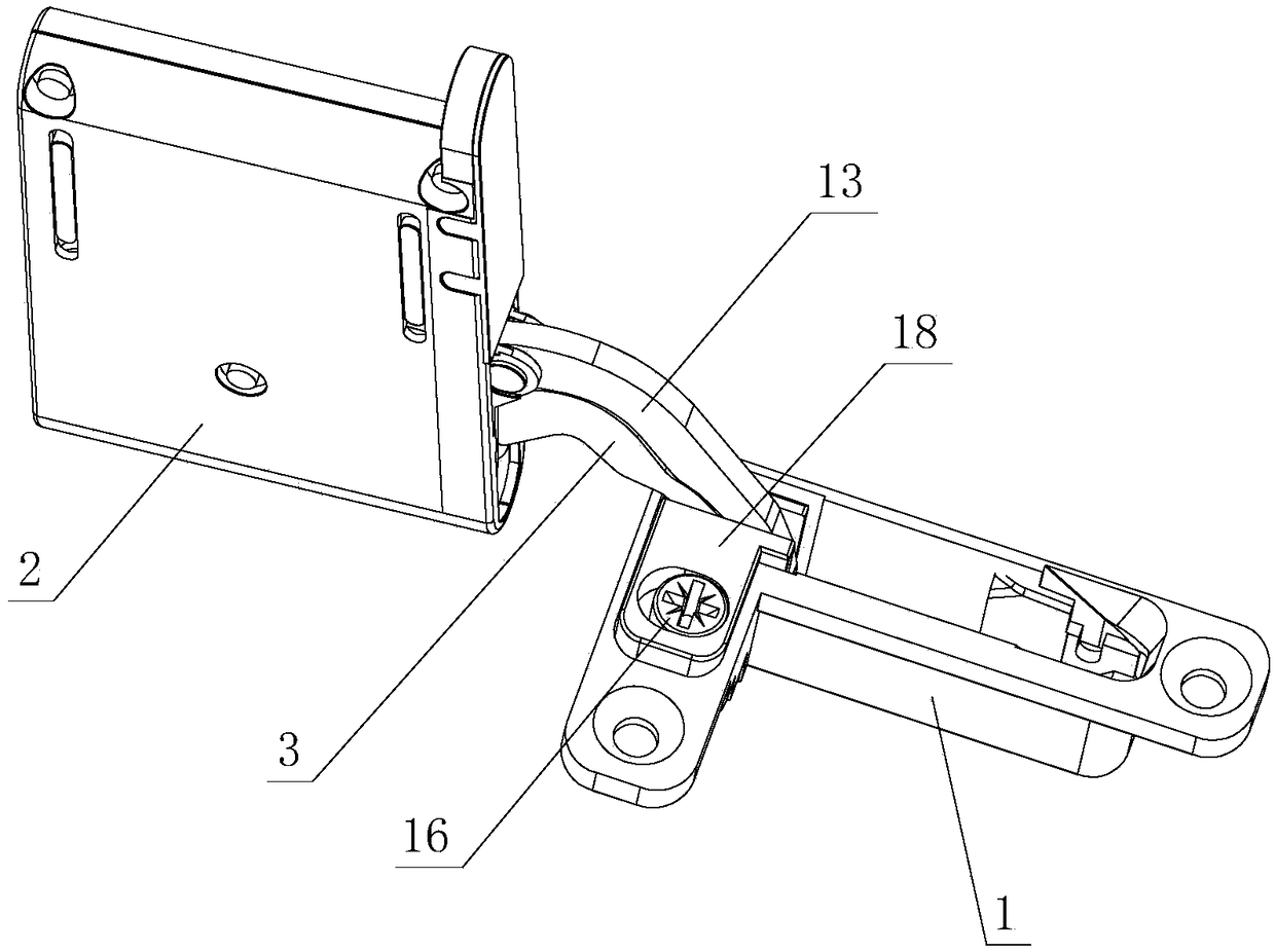 Buried type hinge structure