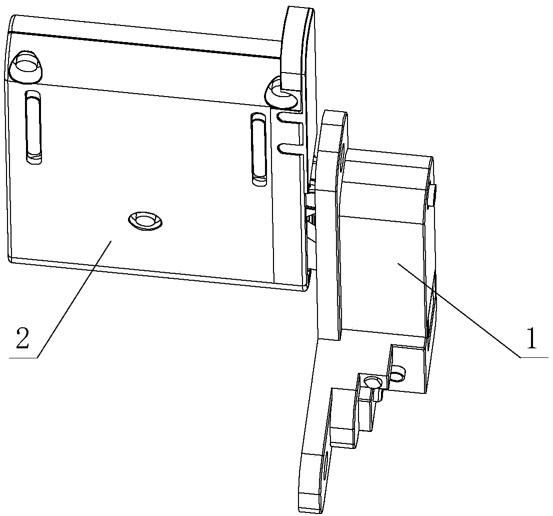 Buried type hinge structure