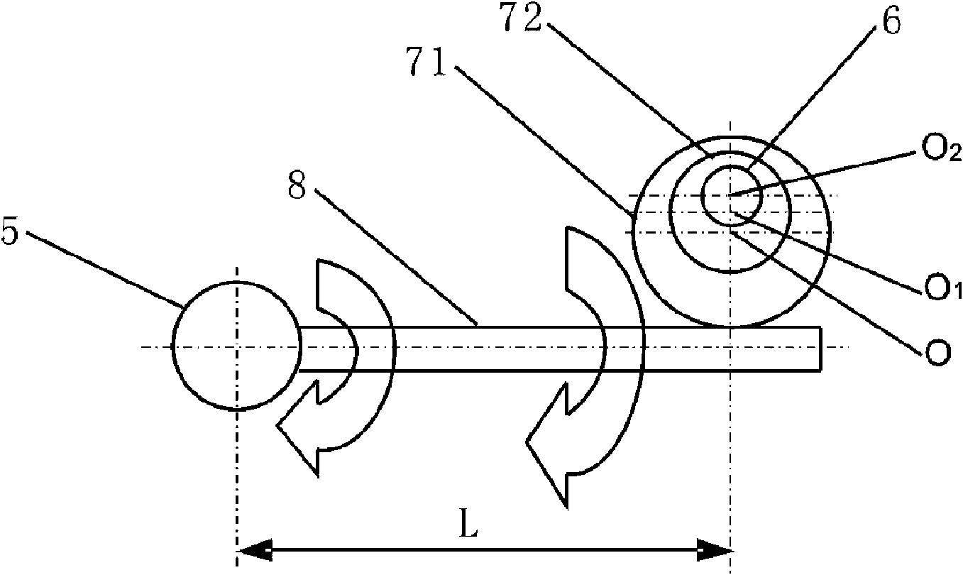 Rotary and stepping torsional-vibration composite-motion mechanism