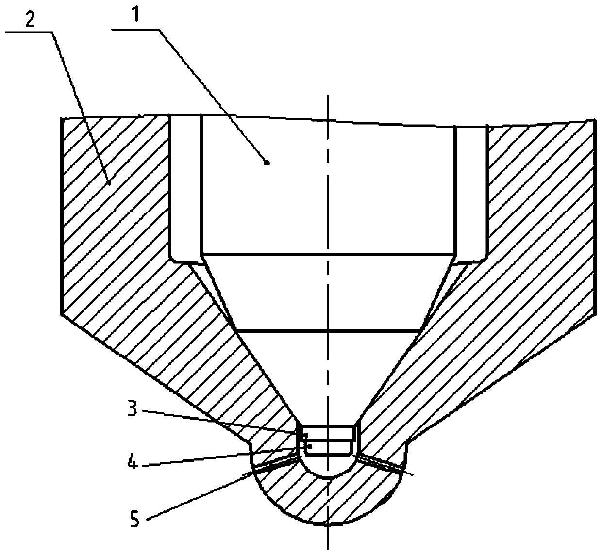 A hole-type fuel injector for controlling the injection stability of a commercial vehicle diesel engine with a small amount of fuel