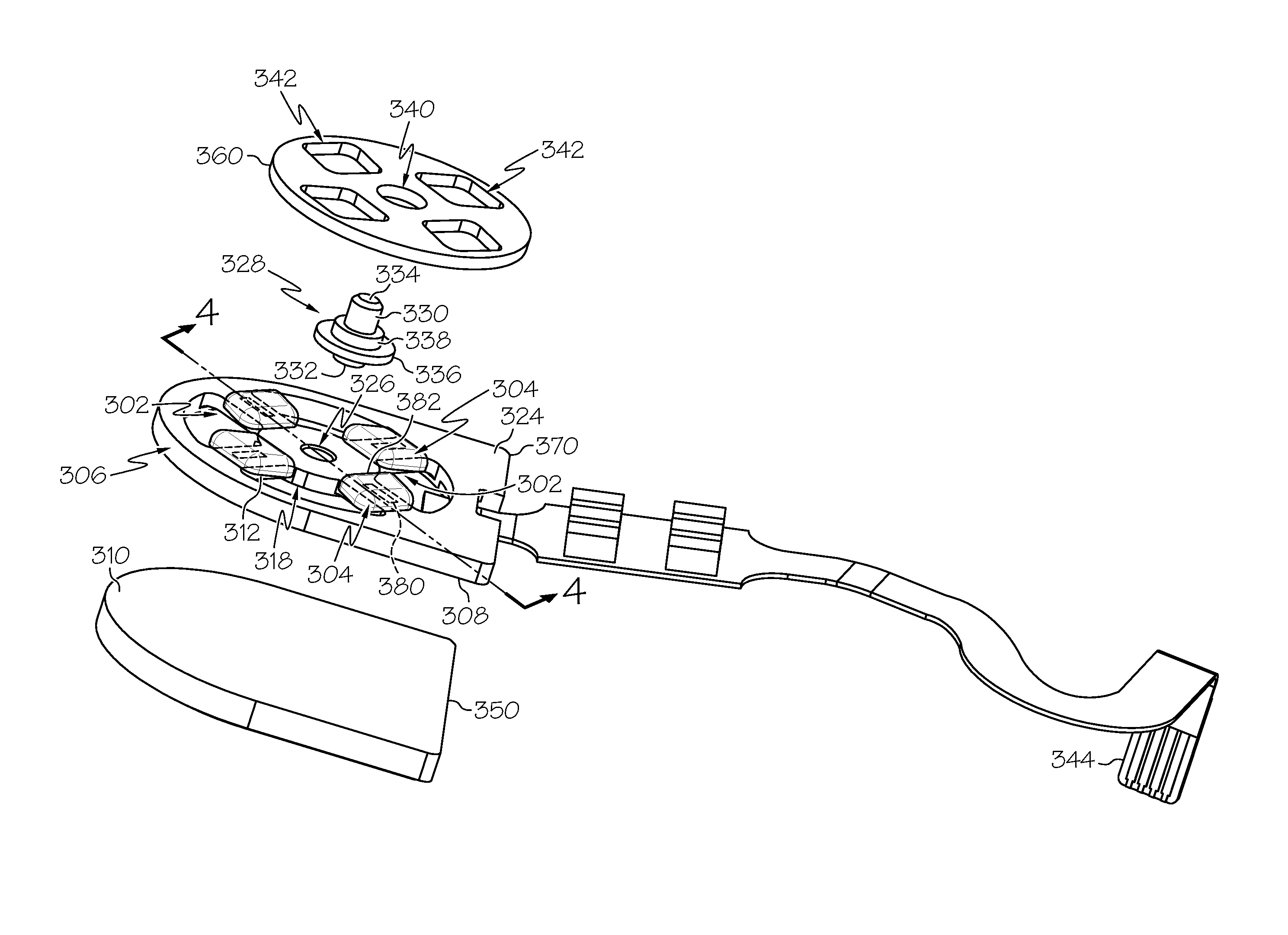 Sensor assembly and medical device incorporating same