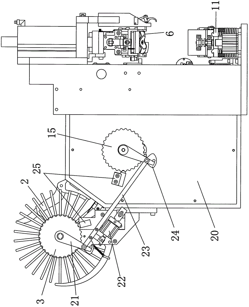 Fully automatic glasses bending machine structure