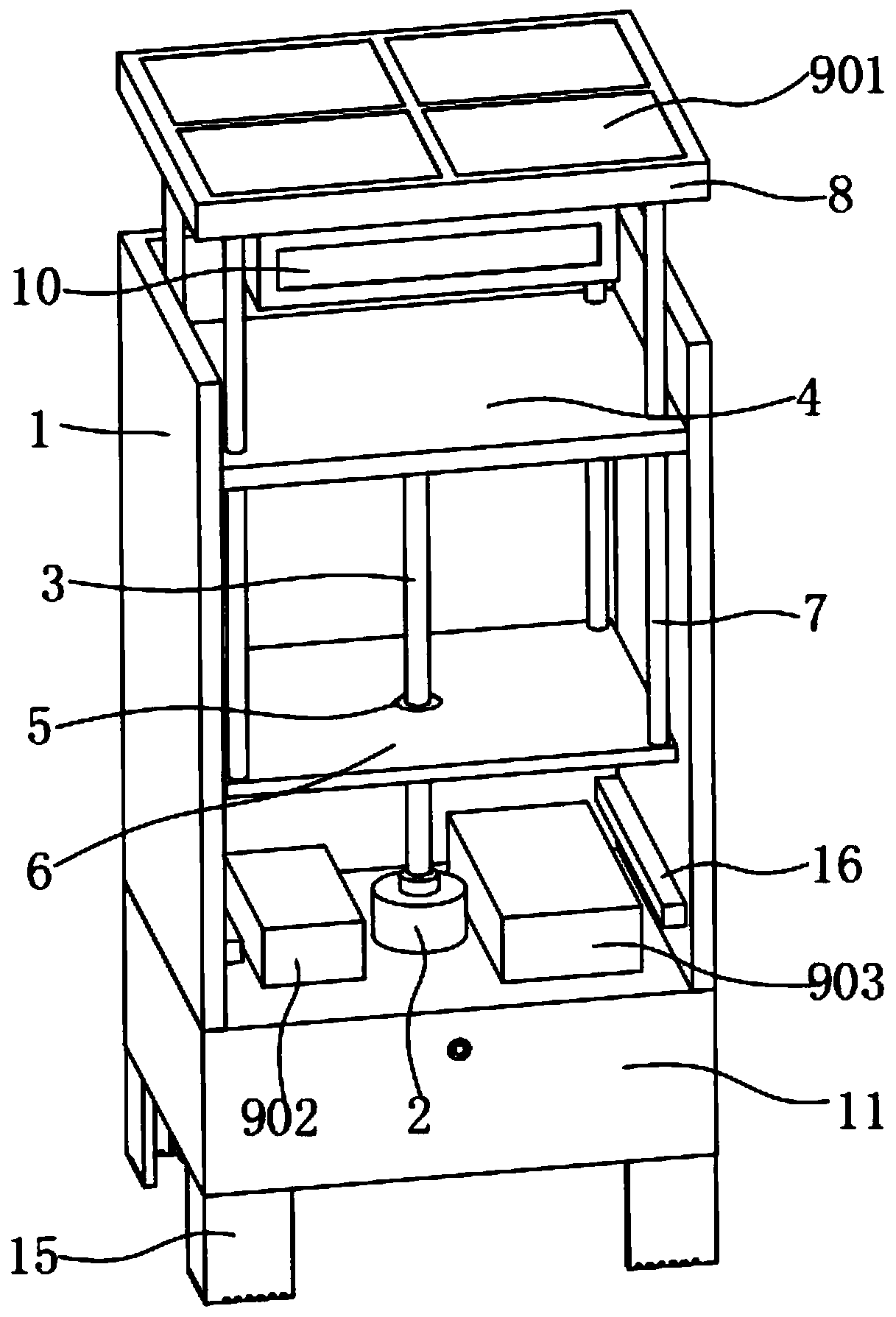 Geography surveying and mapping device convenient to move and using method thereof