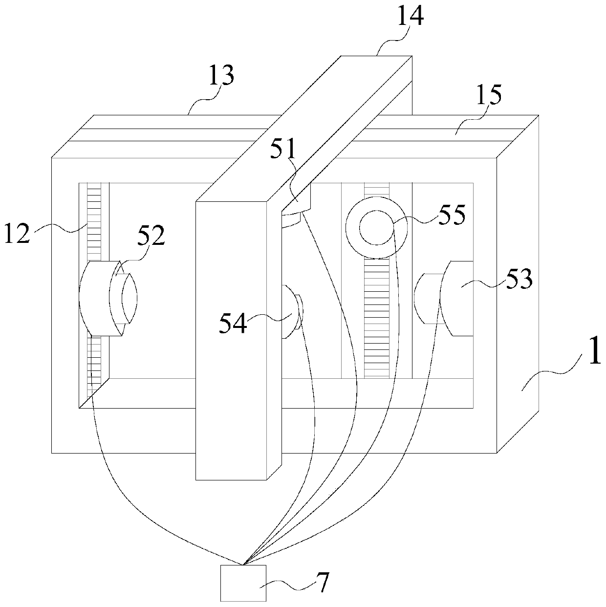 Roadway surrounding rock stability test device and method capable of simulating deep high temperature and high humidity environment