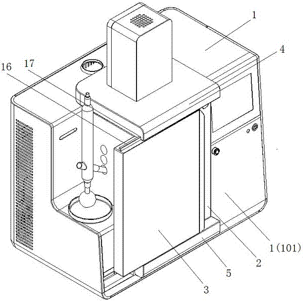 Ultrasonic and microwave combined reaction system that can improve opening and closing stability