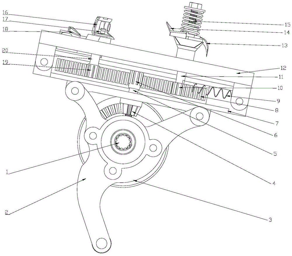 Knotting mechanism based on bionic principle