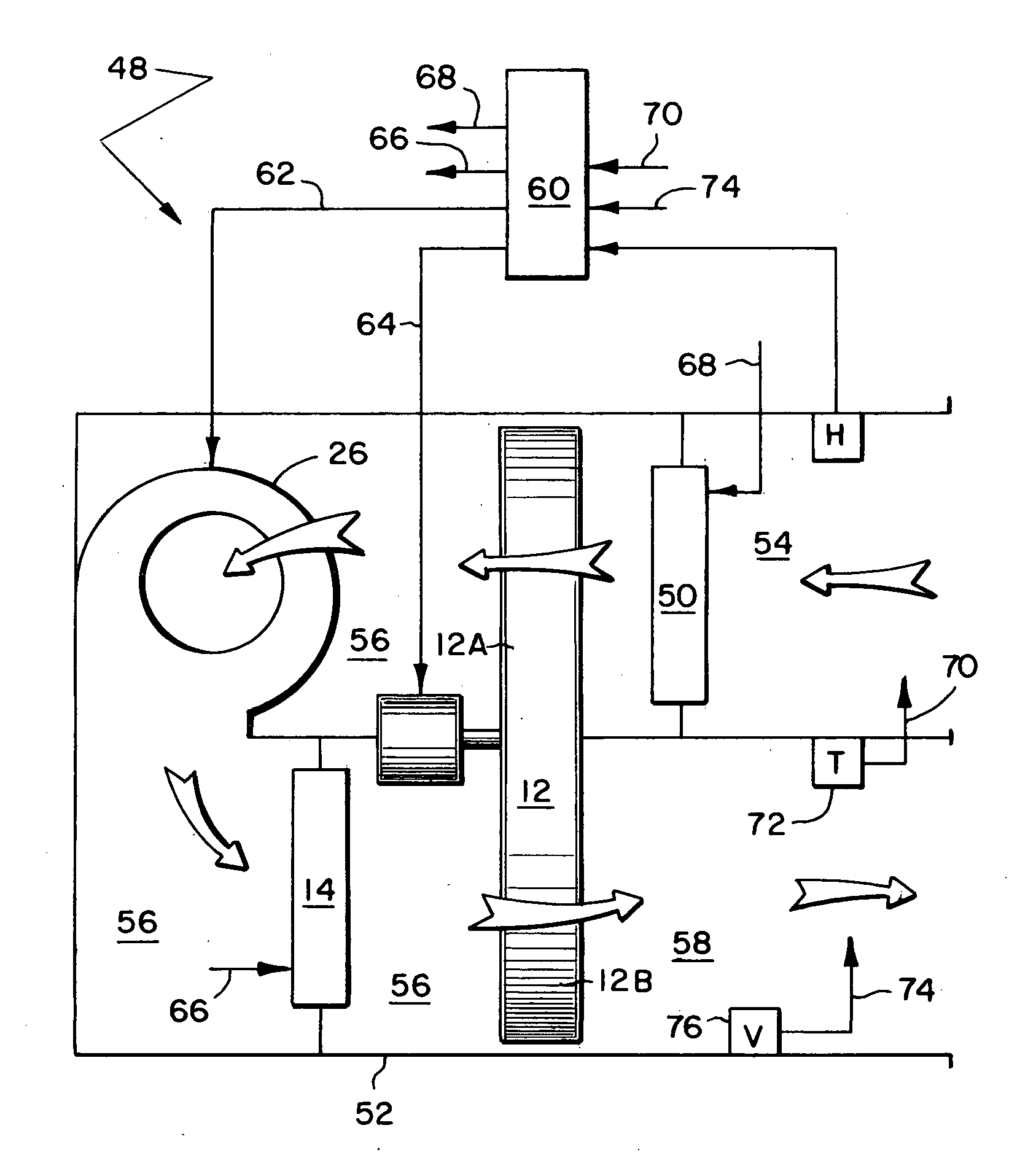 HVAC desiccant wheel system and method