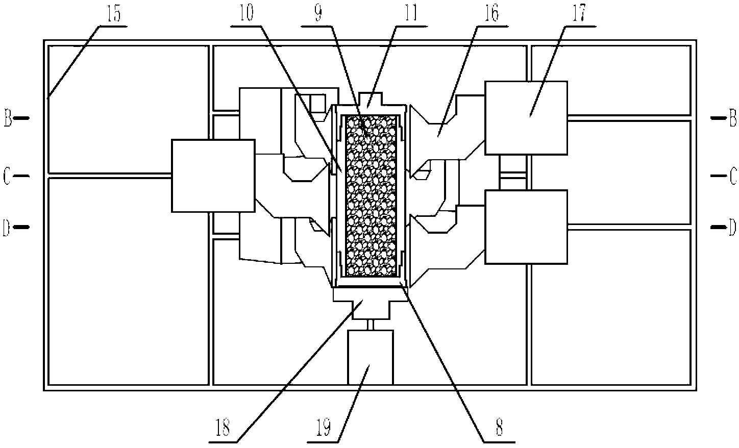 Device for preparing suspended natural gas hydrate and preparation method thereof