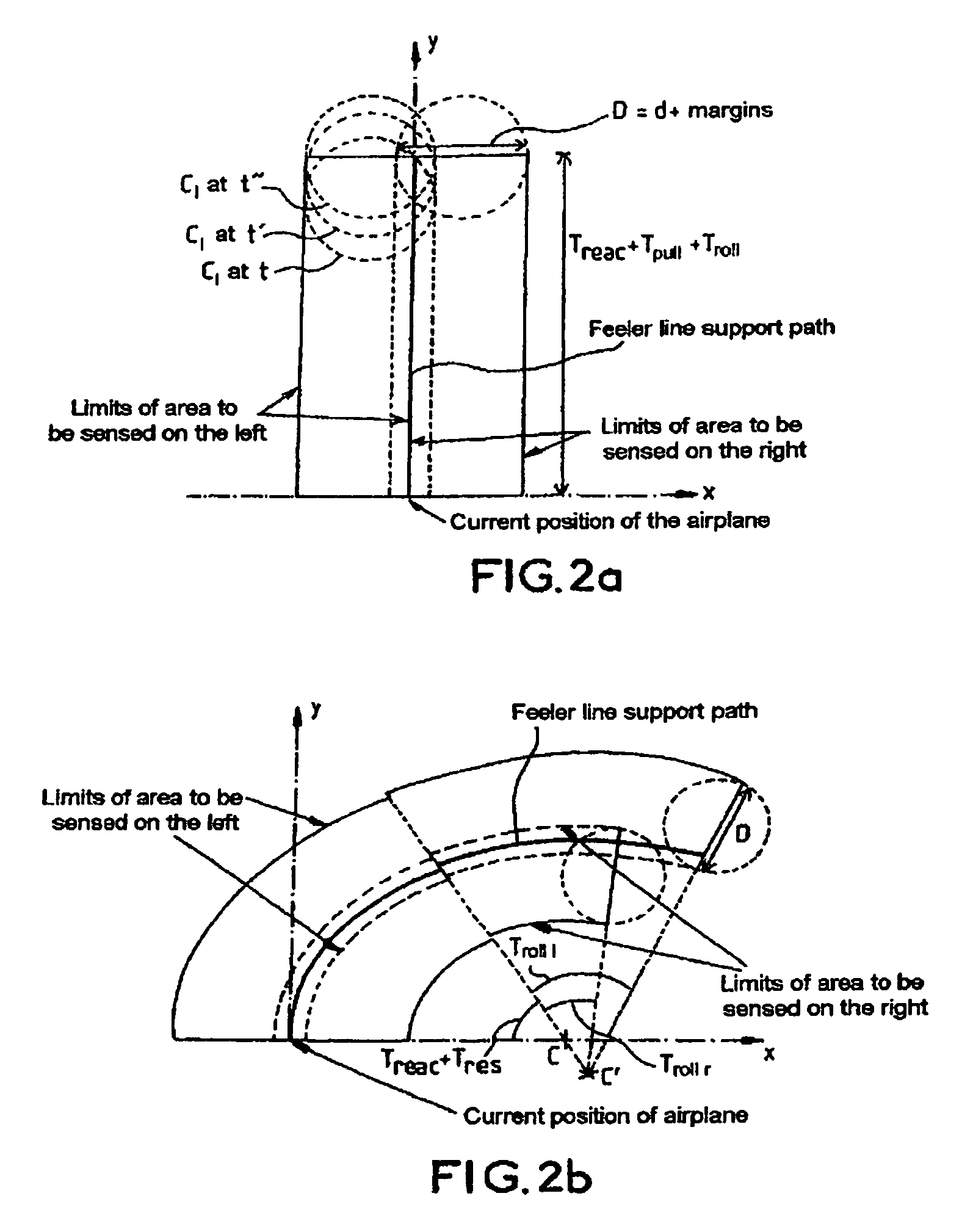Aircraft navigation aid method and device