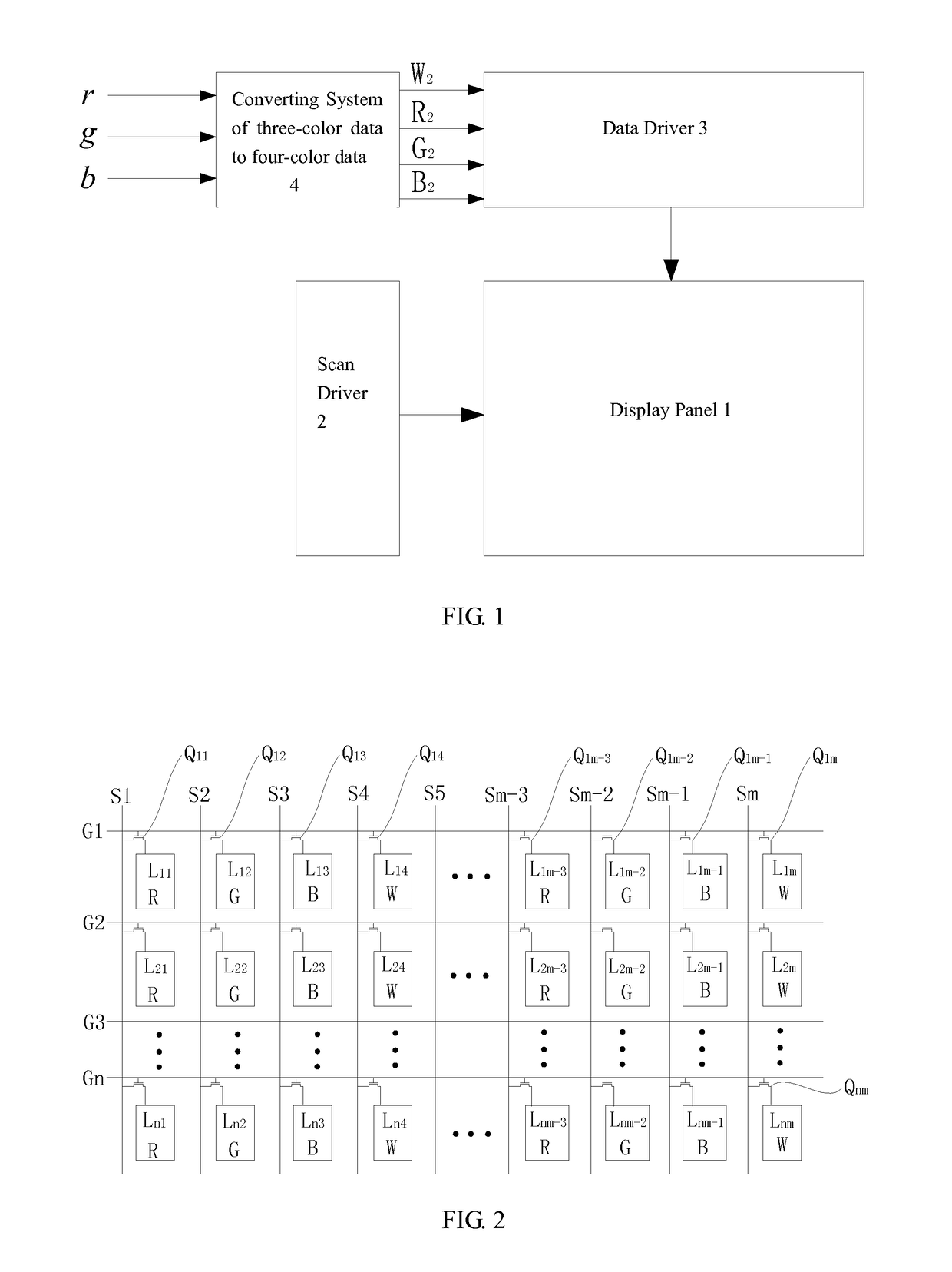 Converting system and converting method of three-color data to four-color data