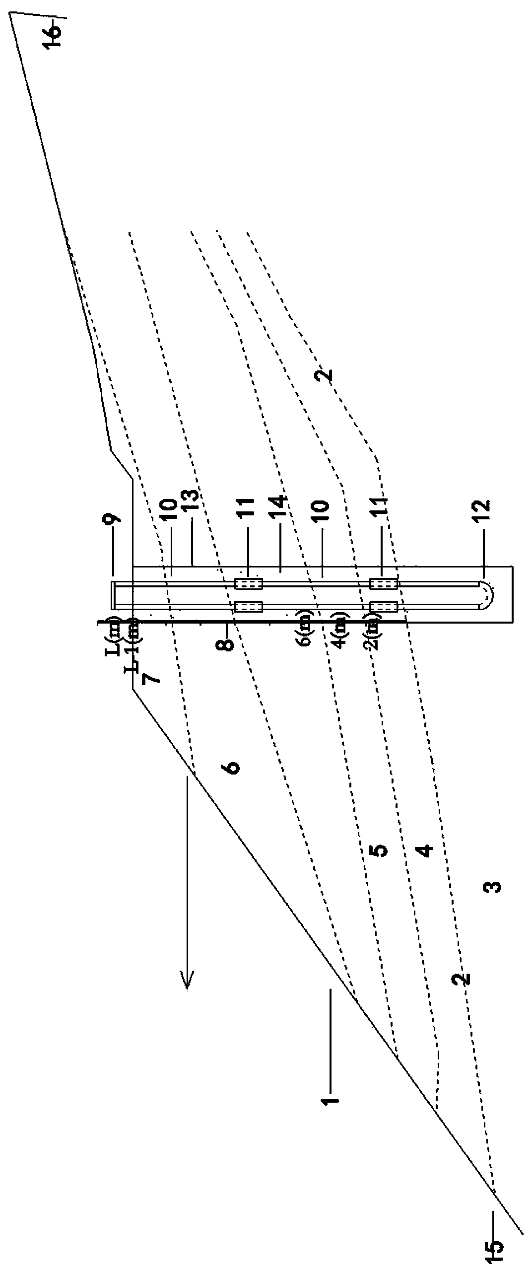 Calculation method of slope sliding thrust based on deep displacement deformation monitoring