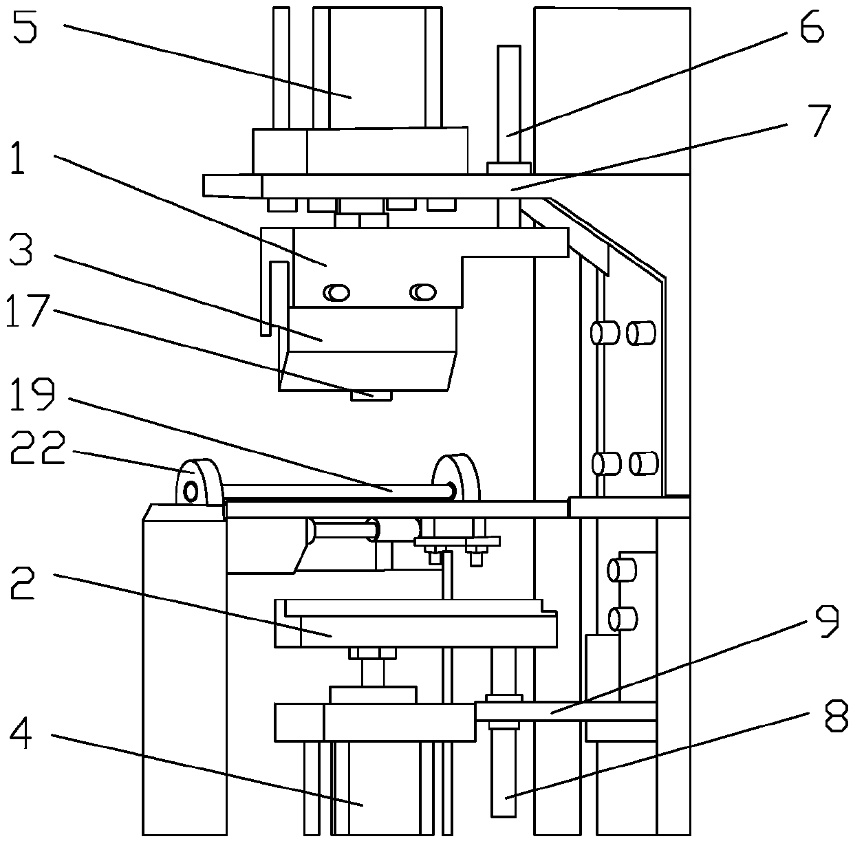 A flexible cable fixed-length cutting machine