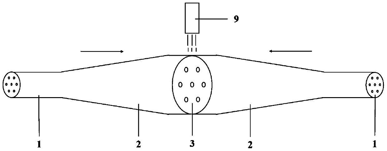 Multi-core optical fiber coupler preparation method based on reverse tapering technology