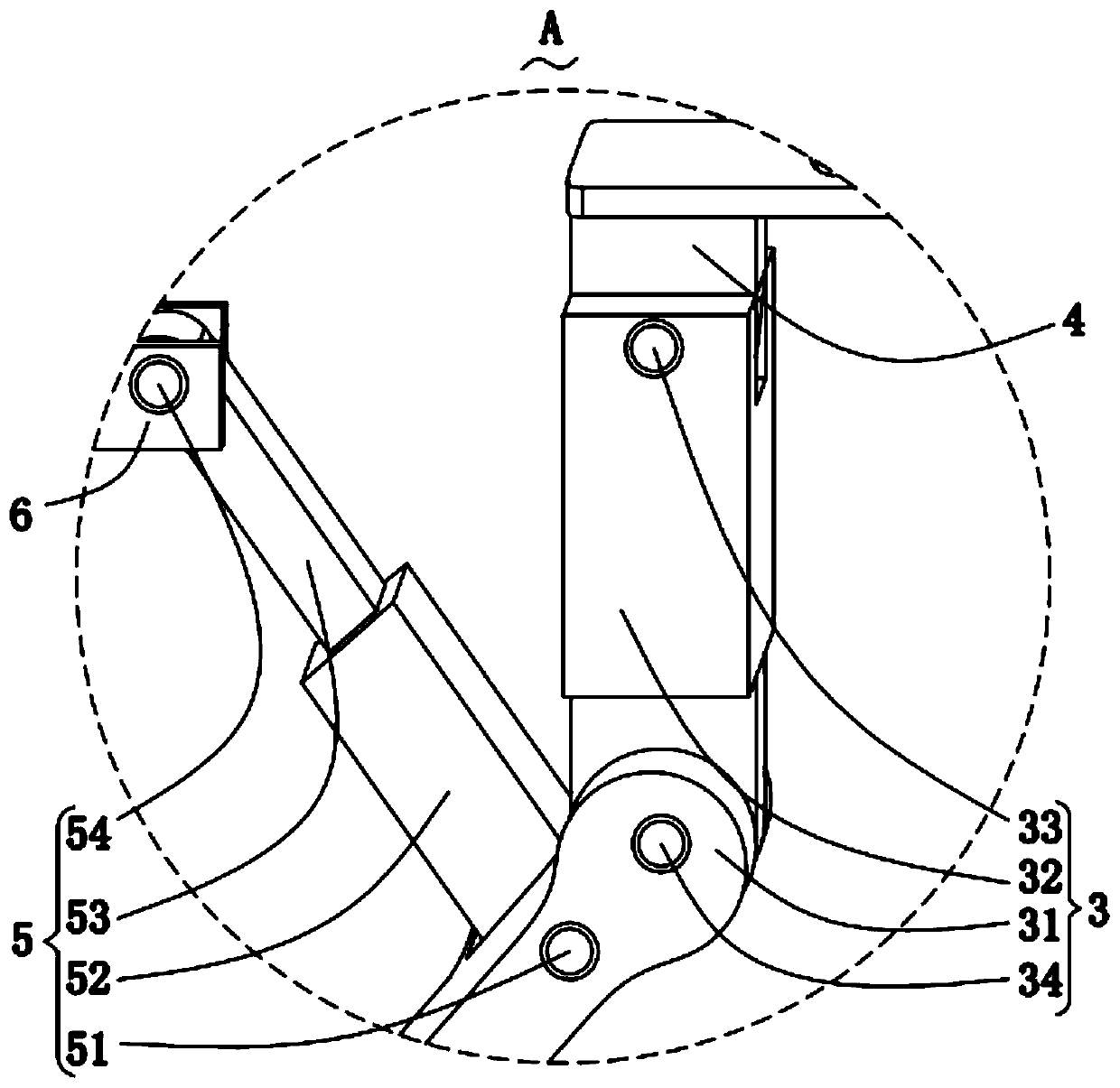 Single column pier bridge anti-overturning inclined strut reinforcing device