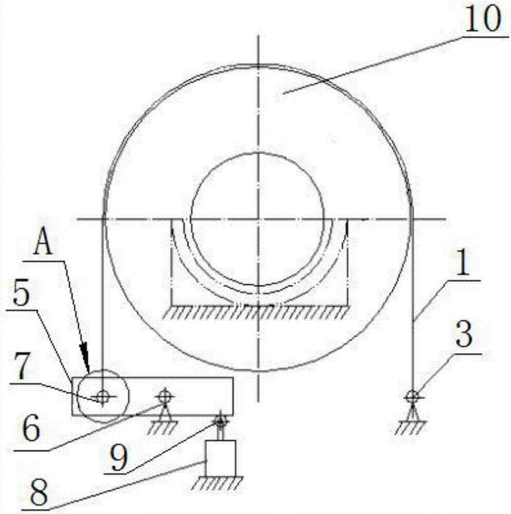 Use method of high-speed sizing machine warp beam brake belt and warp beam brake belt