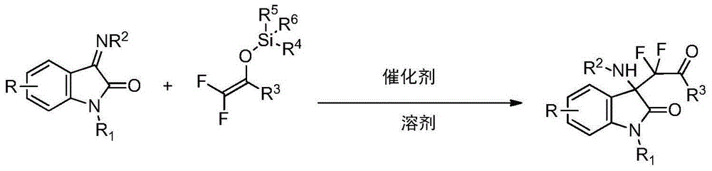 3-difluoroalkyl substituted amino oxindole derivative and synthesis method thereof