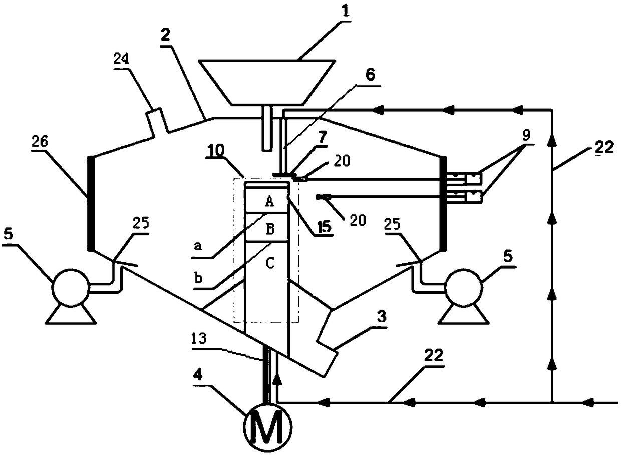 Liquid slag mechanical centrifugal granulation anti-sticking device and preheating method thereof