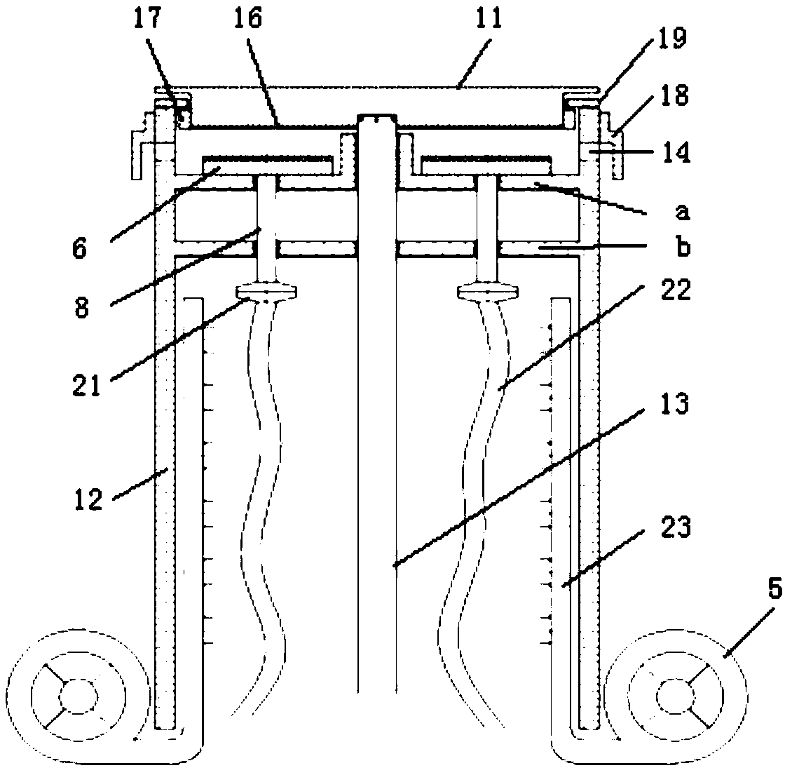 Liquid slag mechanical centrifugal granulation anti-sticking device and preheating method thereof