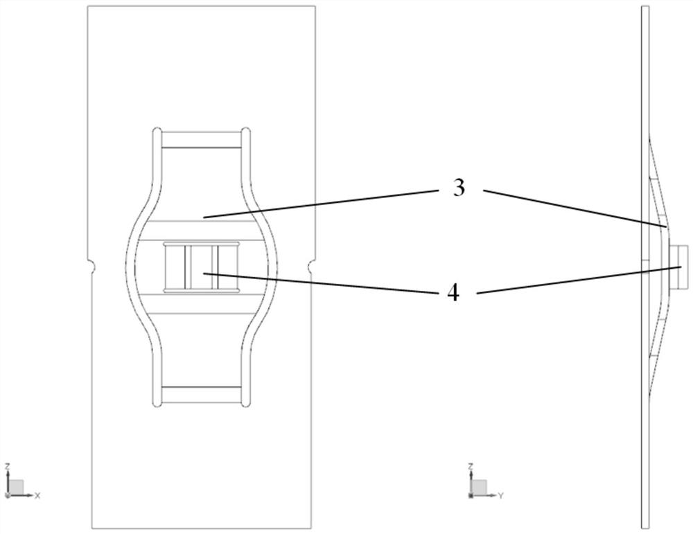 Grillwork spring capable of improving abrasion resistance and reducing resistance and positioning grillwork