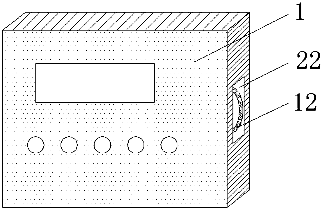 Refrigerating cabinet temperature controller for controlling on-off of refrigeration compressor through over-temperature alarm