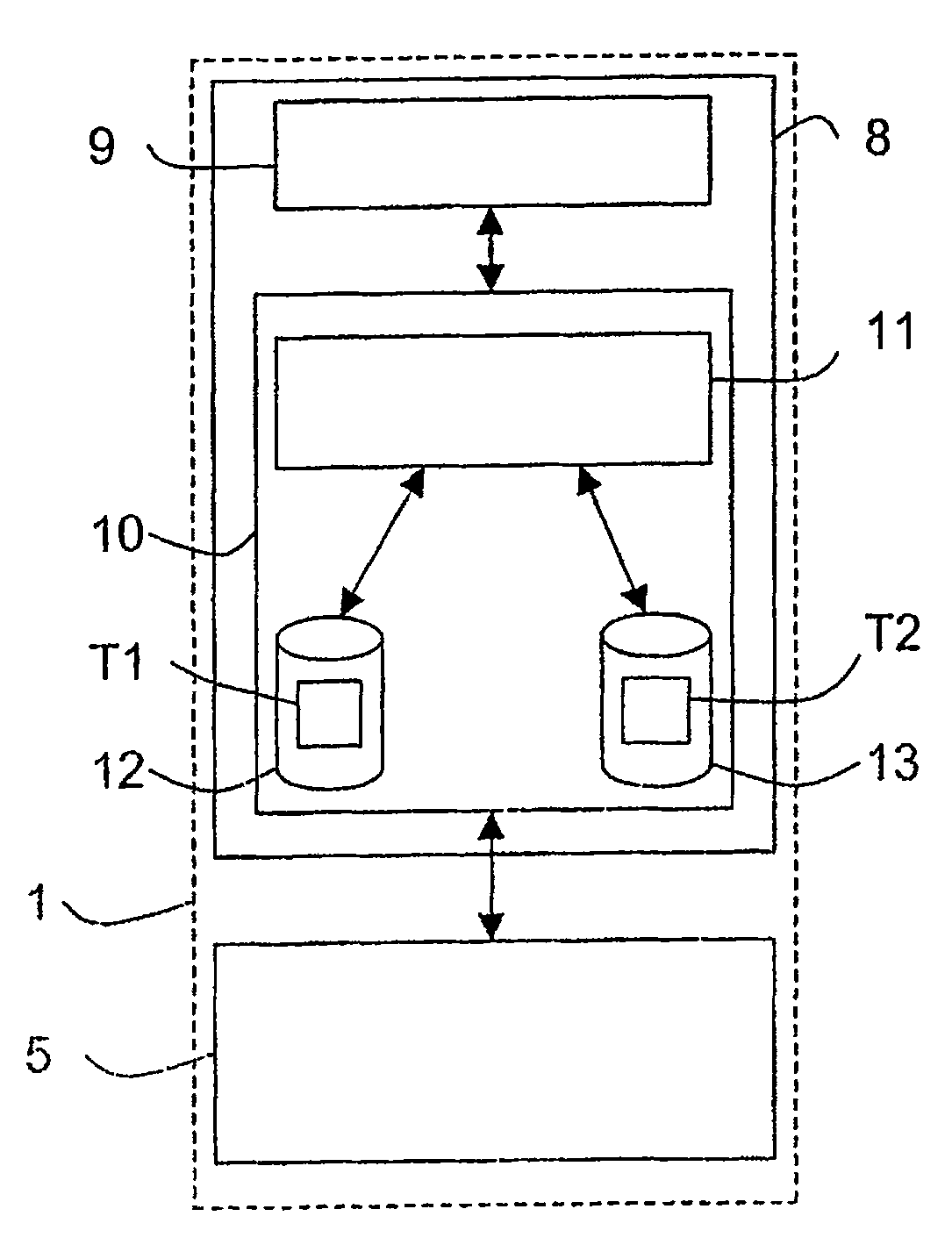 Device for managing data filters