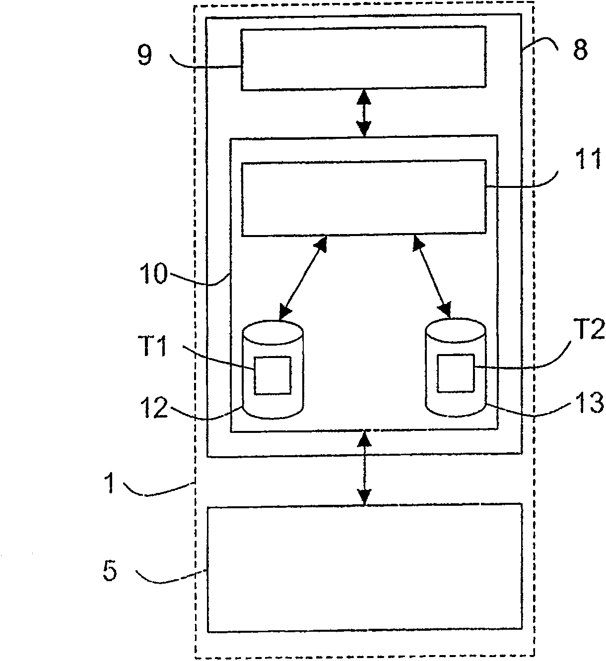 Device for managing data filters