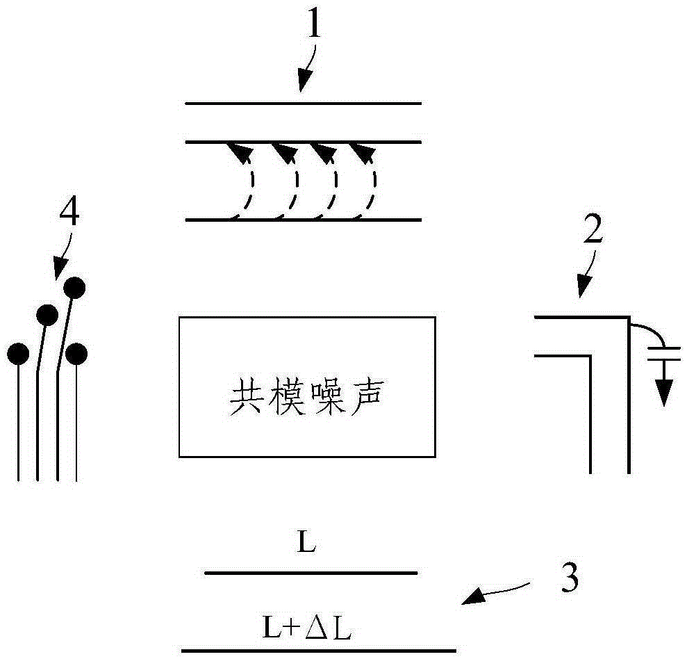 Stereoscopic electromagnetic interference suppressing structure and electronic device having the same