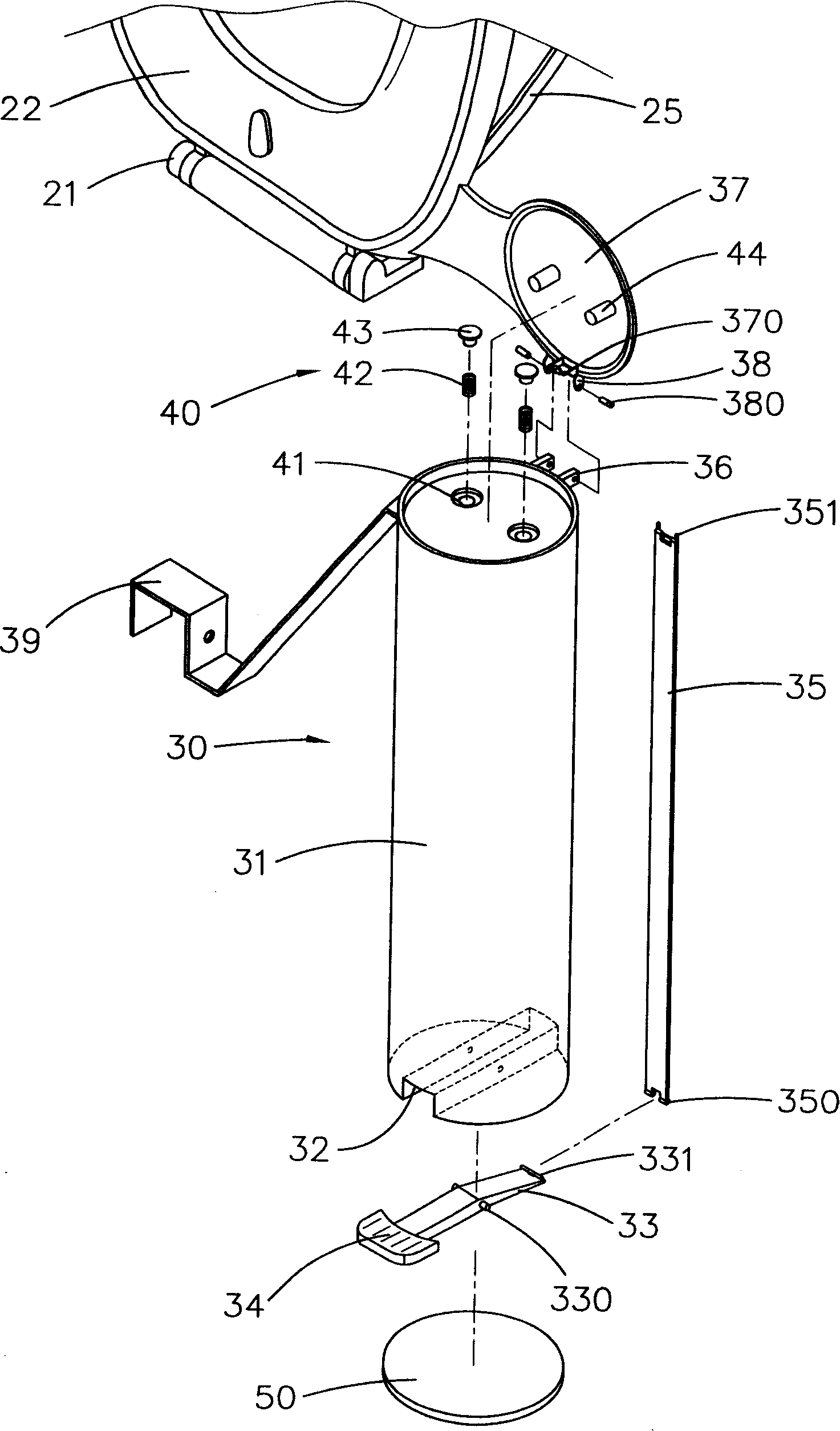 Lifting-closing equipment of closestool seating washer