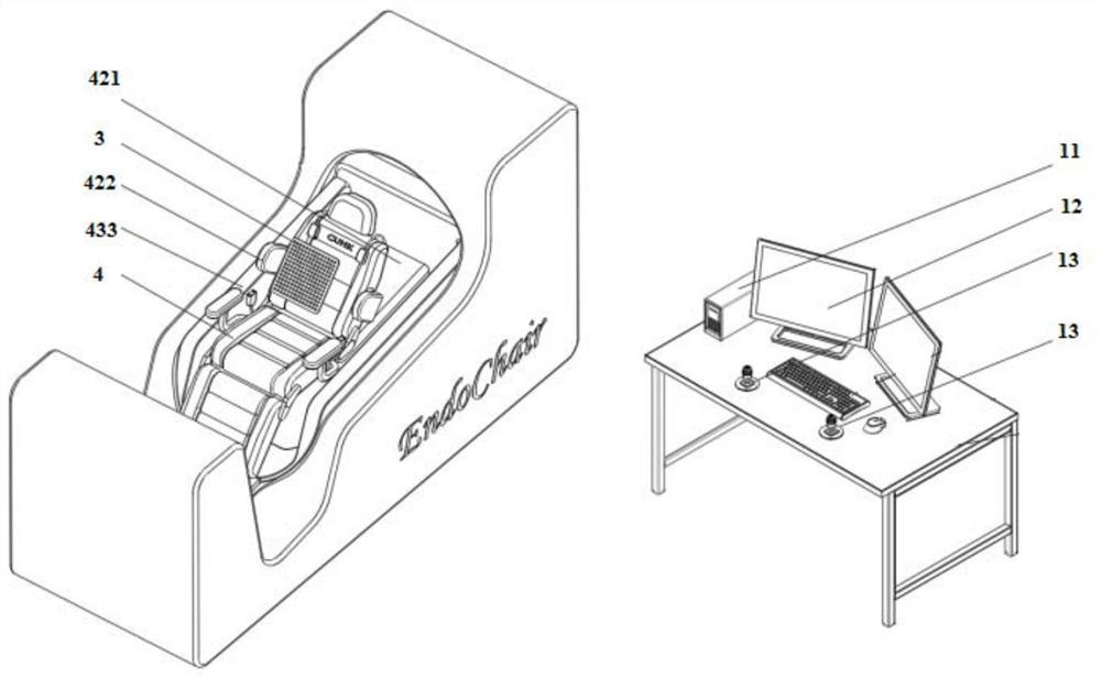 Endoscope examination system, endoscope, medical electric chair and examination method