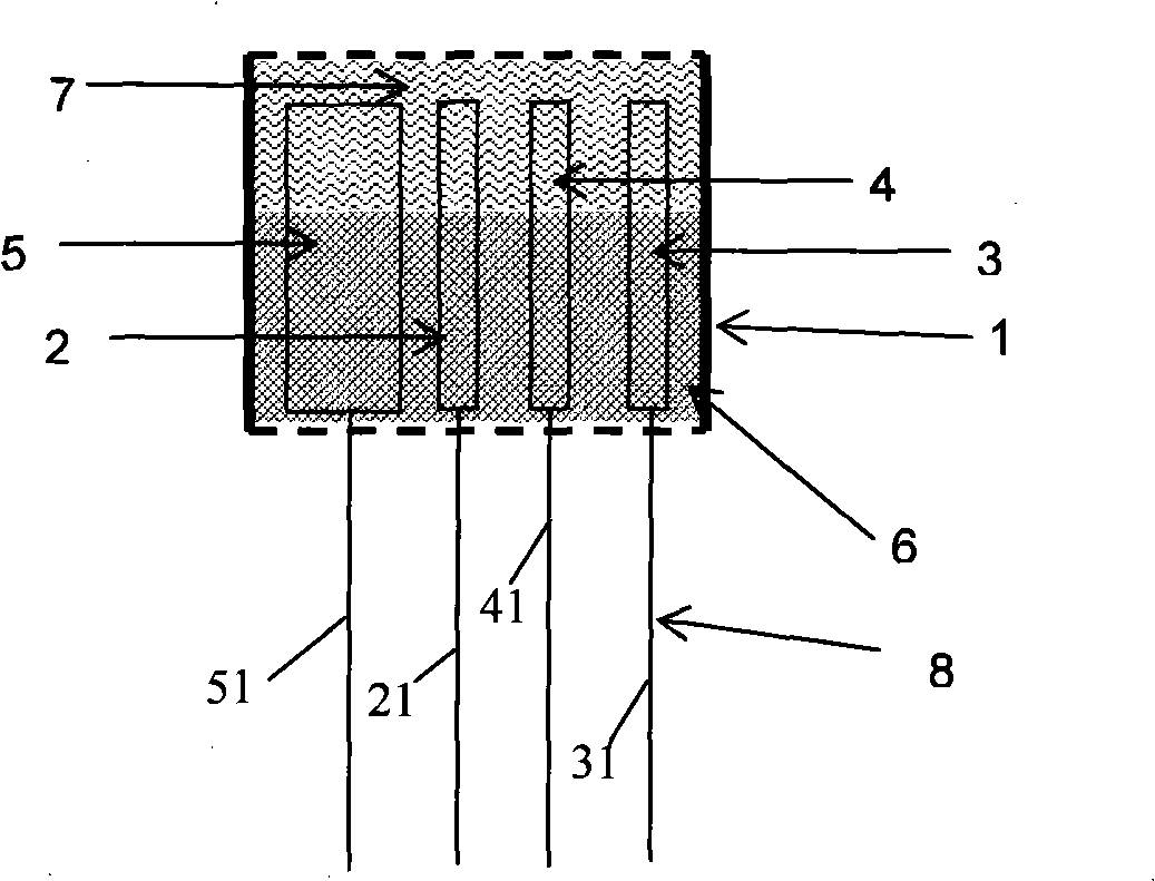 Multifunctional sensor for monitoring reinforced concrete structure erosion