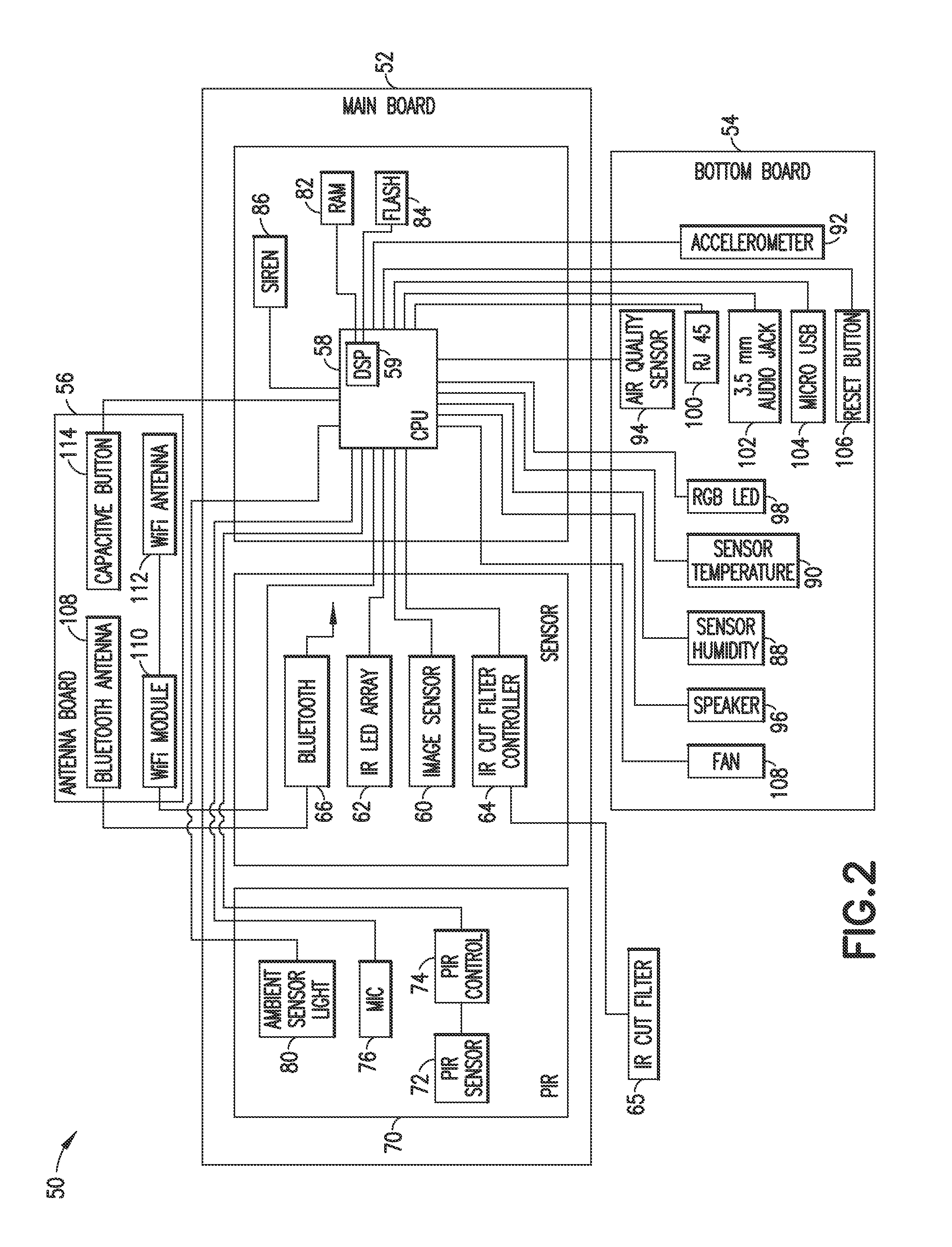 Thermo isolation chamber for housing components and sensors