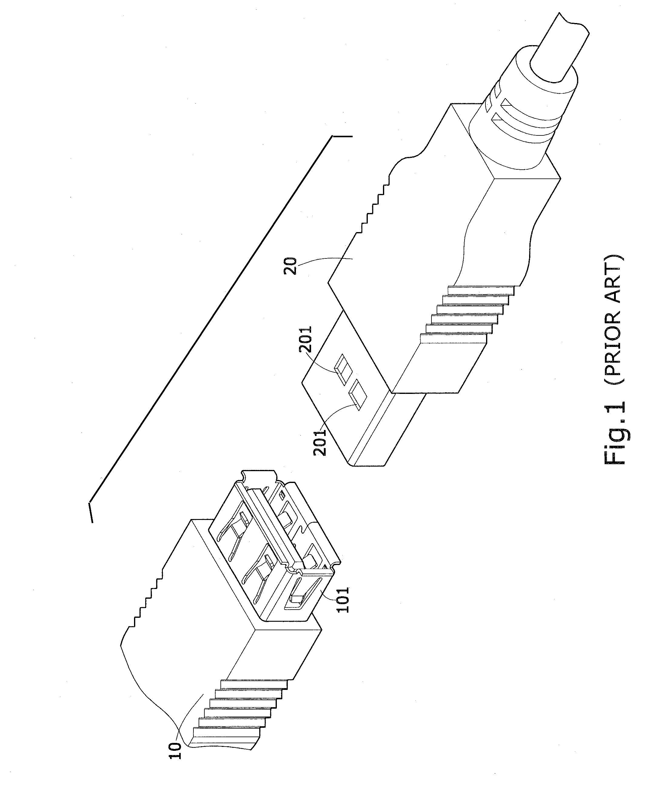 USB locking structure