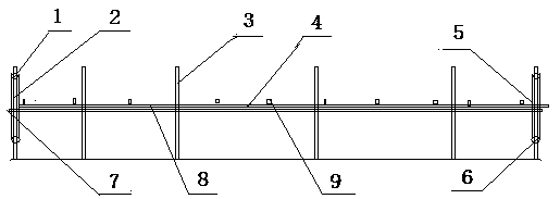 Chrysanthemum planting lodging preventing device