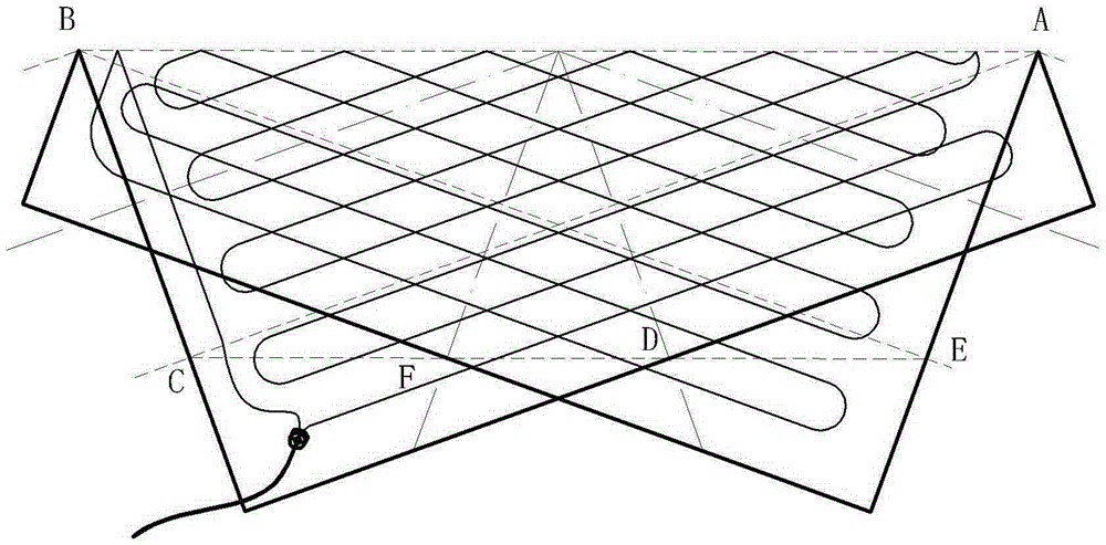 Folding method of electric blanket