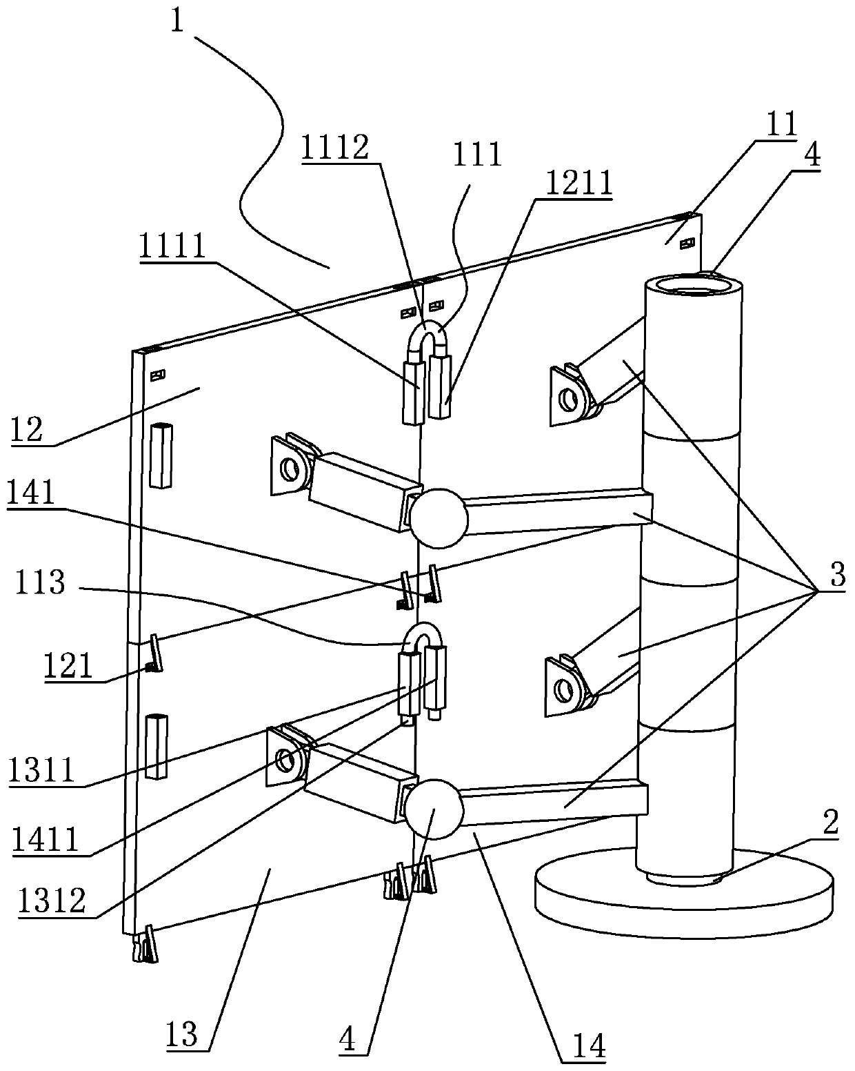 Novel assembling screen